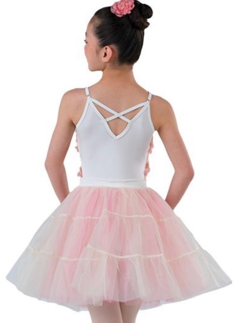Laylas- Honesty-Pink Floral Sequin Tulle Ballet Costume-Large Child - Picture 3 of 3